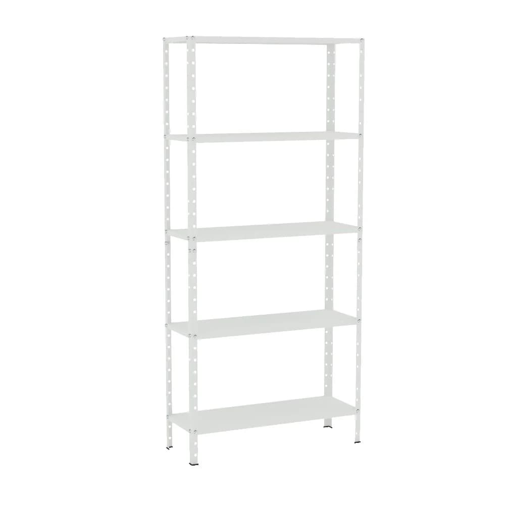 Estante de Aço Multiuso Livros Decorações Ferramentas 05 Prateleiras EAF005003 Branco